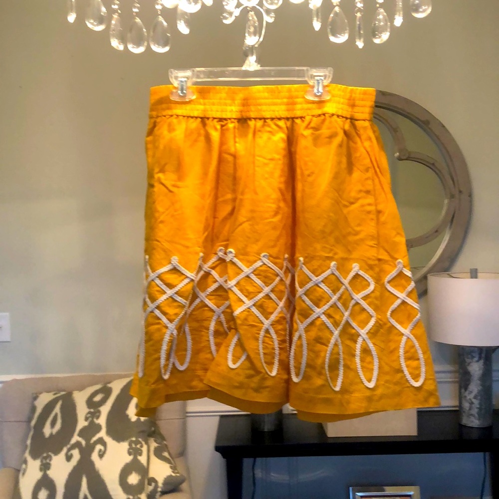Anthropologie yellow size 8 Aline skirt.